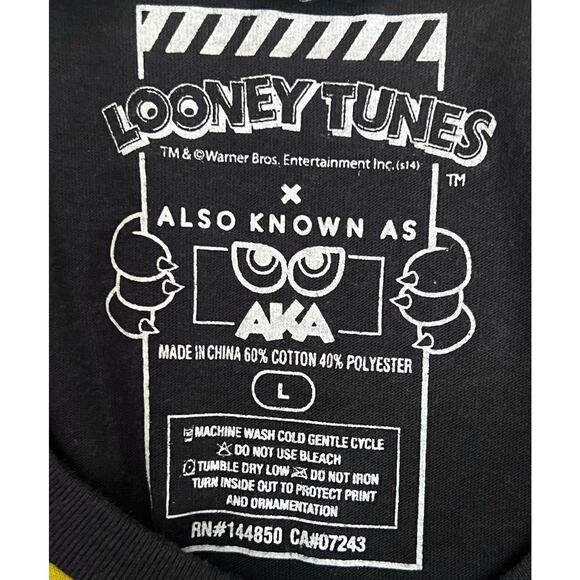 Looney Tunes All-Over Print Unisex T-Shirt Martian, Sylvester & Tweety - Large - Picture 3 of 13